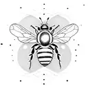 Honey Bee tattoo design idea
