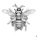 Honey Bee tattoo design idea