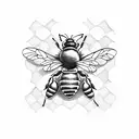 Honey Bee tattoo design idea