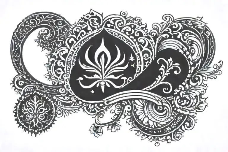 Meaningful Sikh tattoo lots of details tattoo design idea