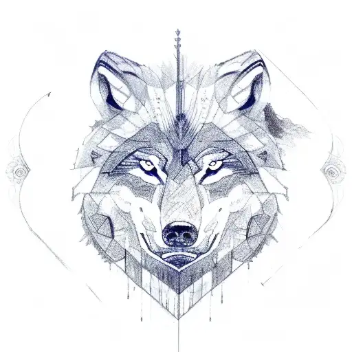 Wolf + bear + lion tattoo design idea