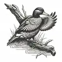 duck hunting tattoo design idea