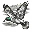 duck hunting tattoo design idea