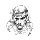 lil peep tattoo design idea