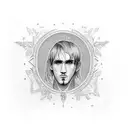 lil peep tattoo design idea