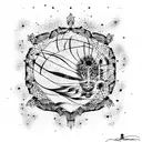  patriotic kazakhstan  tattoo design idea