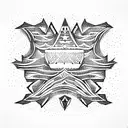  patriotic kazakhstan  tattoo design idea