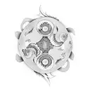 Koi Fish in form of yin and yang tattoo design idea