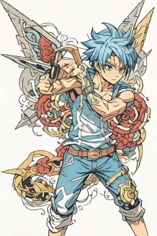 out of the blue tattoo design idea