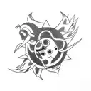 Uchiha itachi con Amaterasu  tattoo design idea