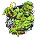 Toxic Avenger Cartoon  tattoo design idea