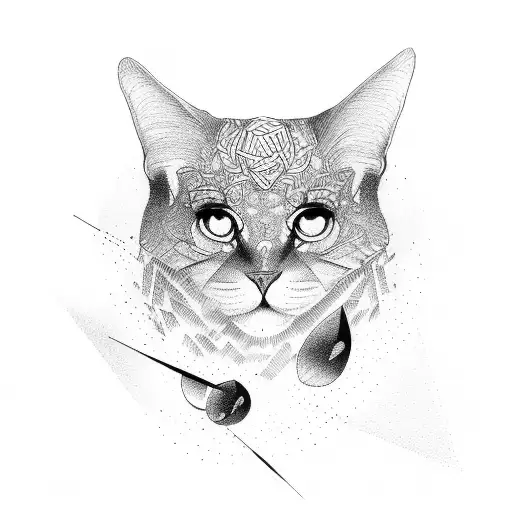 M positive vibes tattoo design idea