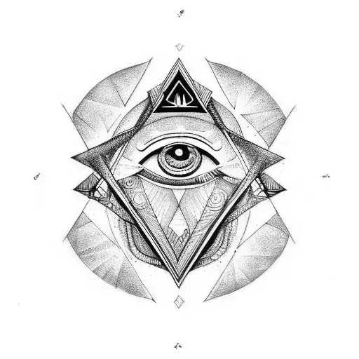 illuminati tattoo design idea