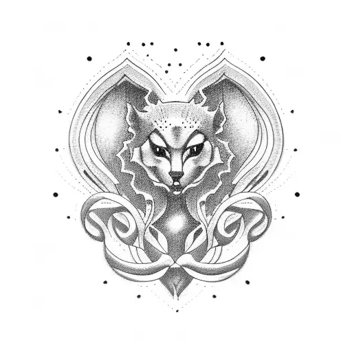 audio hug tattoo design idea