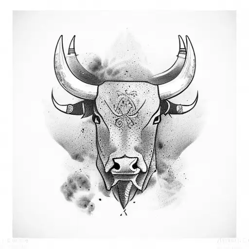 Spanish bull tattoo design idea