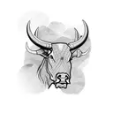 Spanish bull tattoo design idea