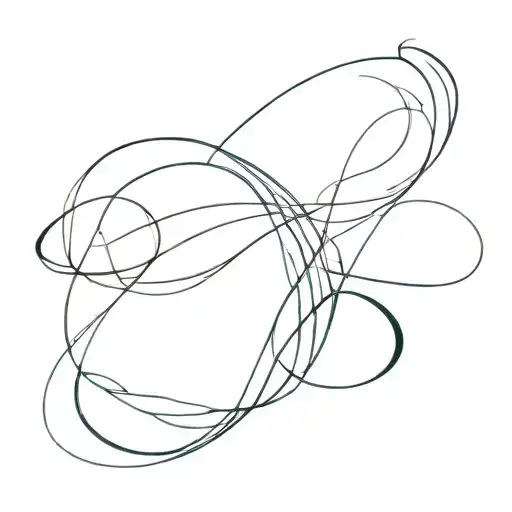 Incorporate a minimalist design of three interconnected waves, each representing one sibling (doctor, architect, doctor) living in different countries tattoo design idea