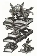 playboy books tattoo design idea