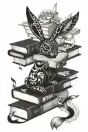 playboy books tattoo design idea