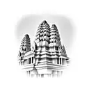 Angkor Wat Temple tattoo design idea