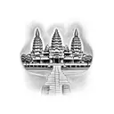 Angkor Wat Temple tattoo design idea