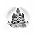 Angkor Wat Temple tattoo design idea