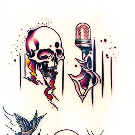 Deftones band tattoo design idea
