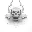 standing on business tattoo design idea