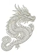 mandala dragon tattoo design idea