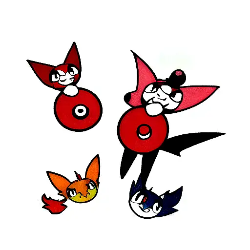 pokemons tattoo design idea