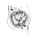 crânio com flores  tattoo design idea