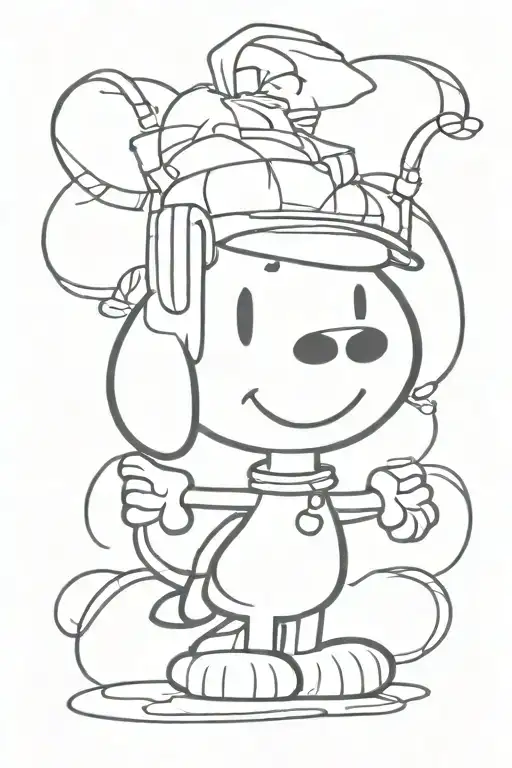 Snoopy tattoo design idea