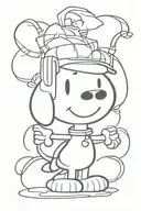 Snoopy tattoo design idea