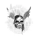 Grim Reaper tattoo design idea