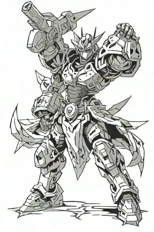 gurren lagann drill tattoo design idea