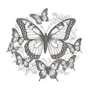 Butterfly tattoo design idea