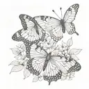 Butterfly tattoo design idea