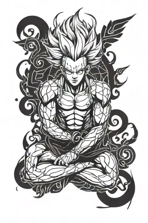 hisoka hunter x tattoo design idea