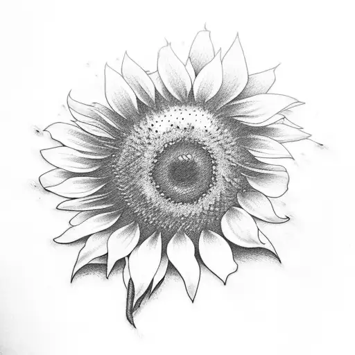 sunflower, Baltimore oriole  tattoo design idea