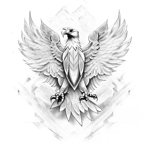 eagle wing tattoo design idea