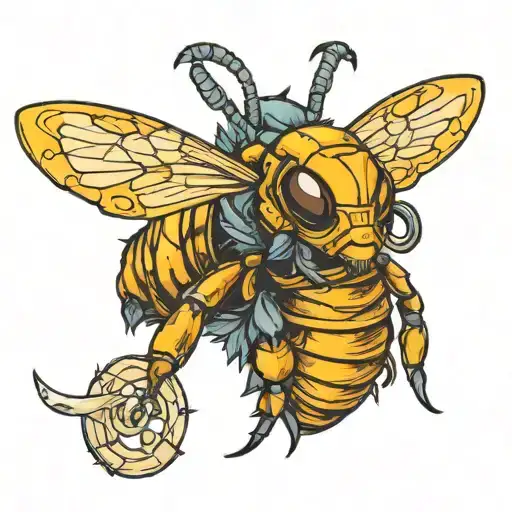 Hornet tattoo design idea
