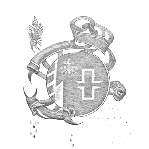 German and Philippine flag tattoo tattoo design idea