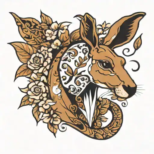 Kangaroo Milk tattoo design idea