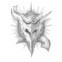 Spikes tattoo design idea