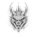 Spikes tattoo design idea