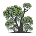 A weeping willow tree but the trunck is the shape of two hands clasping together tattoo design idea