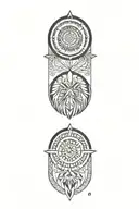 native american symbols tattoo design idea