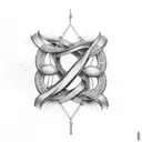 infinity symbol with half of it looking like the  letter S  tattoo design idea