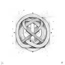 infinity symbol with half of it looking like the  letter S  tattoo design idea