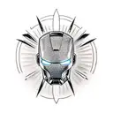 Gohan and iron man  tattoo design idea